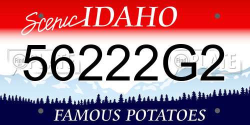 56222G2 Idaho License Plate
