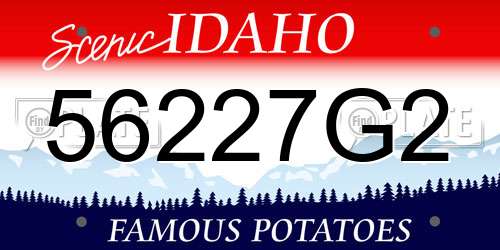 56227G2 Idaho License Plate