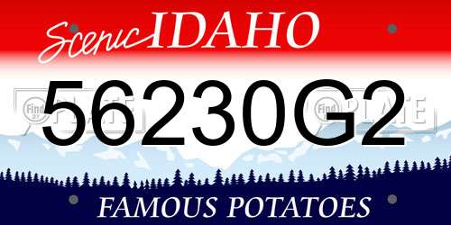 56230G2 Idaho License Plate