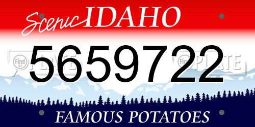 5659722 Idaho License Plate