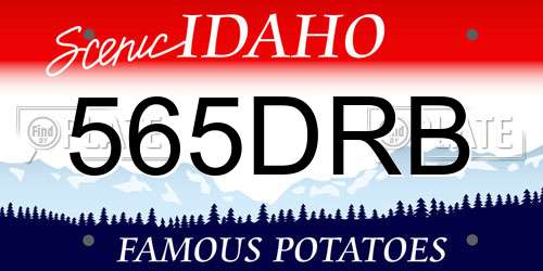 565DRB Idaho License Plate