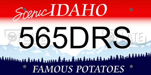 565DRS Idaho License Plate