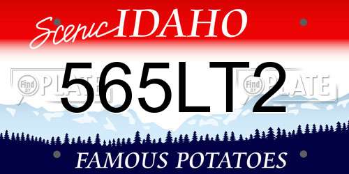 565LT2 Idaho License Plate