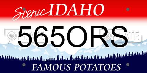 565ORS Idaho License Plate