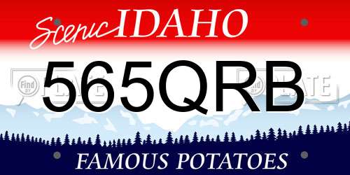 565QRB Idaho License Plate