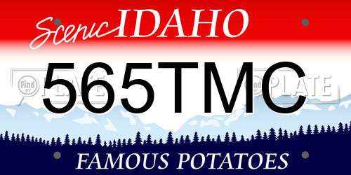 565TMC Idaho License Plate