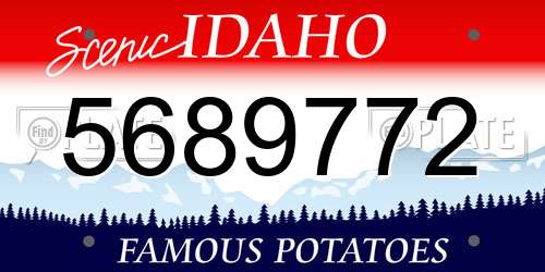 5689772 Idaho License Plate