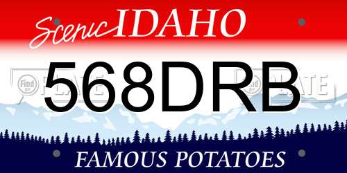 568DRB Idaho License Plate