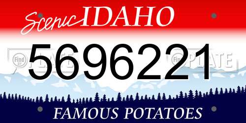 5696221 Idaho License Plate