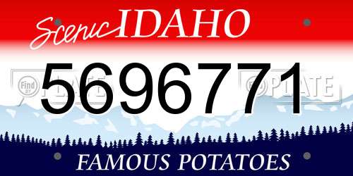 5696771 Idaho License Plate