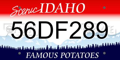 56DF289 Idaho License Plate