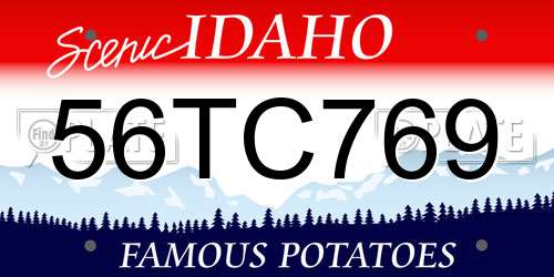 56TC769 Idaho License Plate