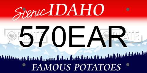 570EAR Idaho License Plate