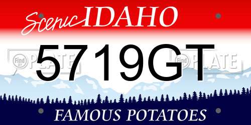 5719GT Idaho License Plate