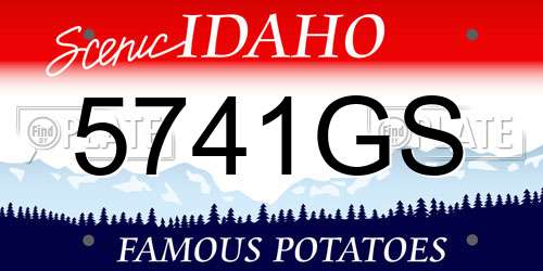5741GS Idaho License Plate