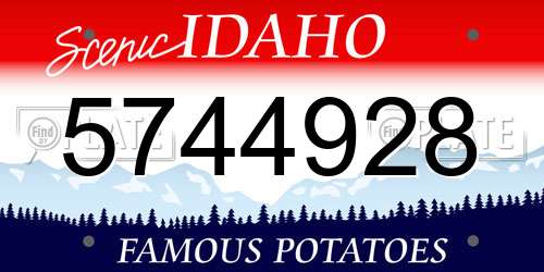 5744928 Idaho License Plate