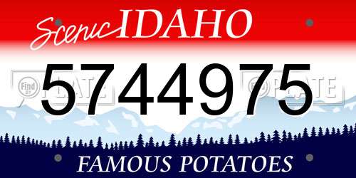 5744975 Idaho License Plate