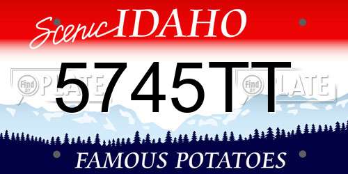 5745TT Idaho License Plate