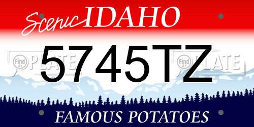 5745TZ Idaho License Plate