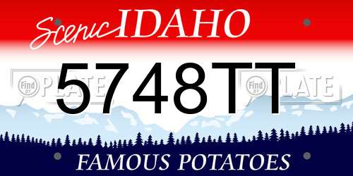 5748TT Idaho License Plate