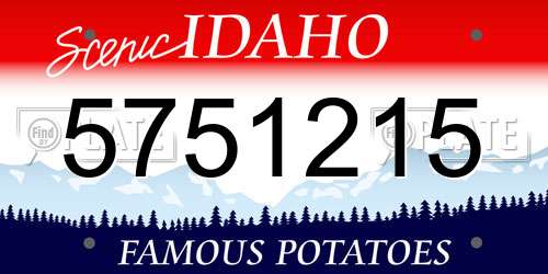 5751215 Idaho License Plate