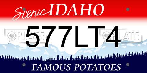 577LT4 Idaho License Plate