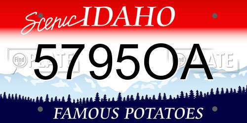 5795OA Idaho License Plate