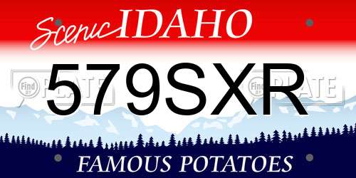 579SXR Idaho License Plate