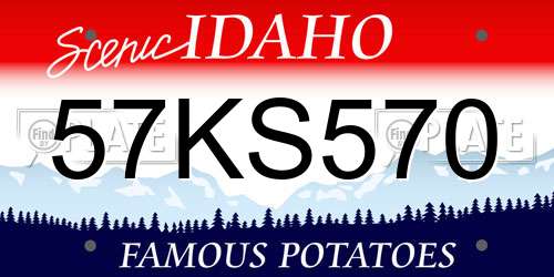 57KS570 Idaho License Plate