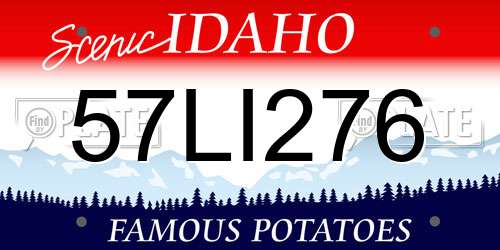 57LI276 Idaho License Plate