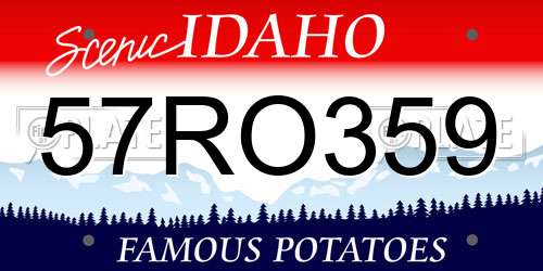 57RO359 Idaho License Plate