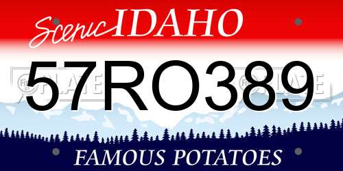 57RO389 Idaho License Plate