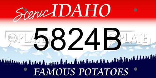 5824B Idaho License Plate