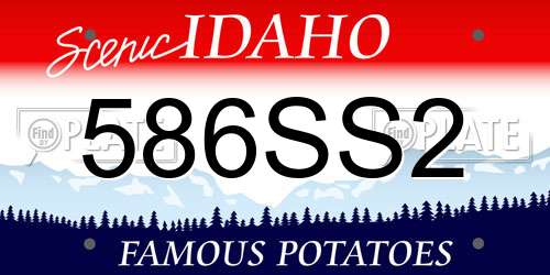 586SS2 Idaho License Plate