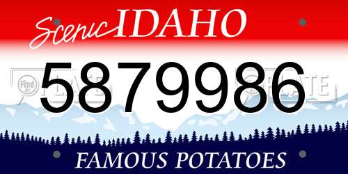 5879986 Idaho License Plate