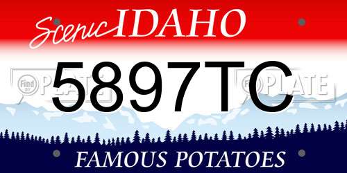 5897TC Idaho License Plate