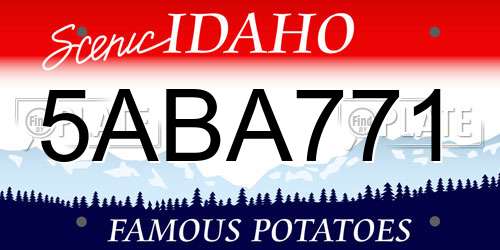 5ABA771 Idaho License Plate