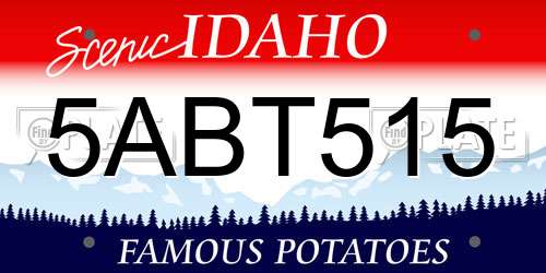 5ABT515 Idaho License Plate