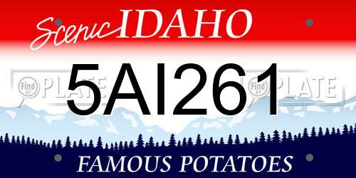 5AI261 Idaho License Plate