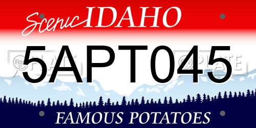 5APT045 Idaho License Plate