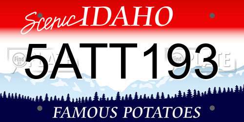 5ATT193 Idaho License Plate