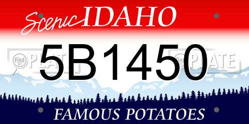 5B1450 Idaho License Plate