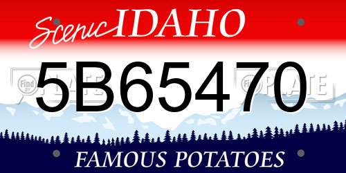 5B65470 Idaho License Plate