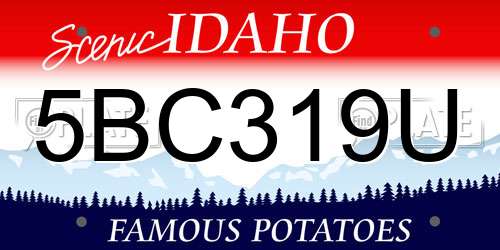 5BC319U Idaho License Plate