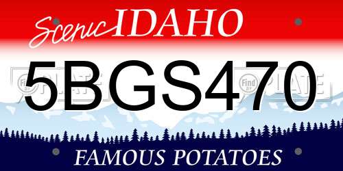 5BGS470 Idaho License Plate
