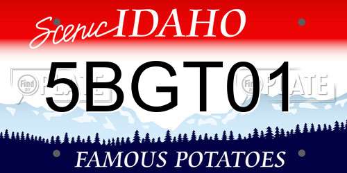 5BGT01 Idaho License Plate