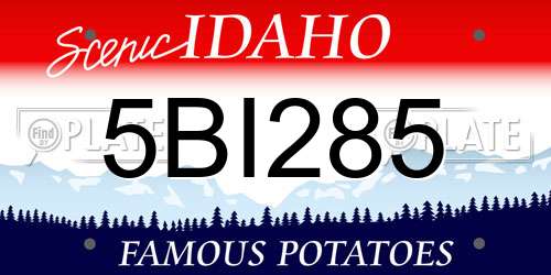 5BI285 Idaho License Plate
