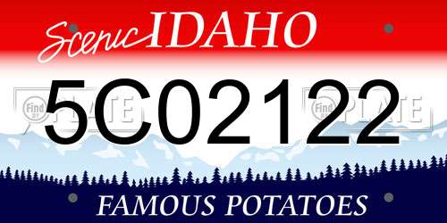 5C02122 Idaho License Plate