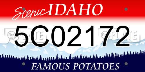 5C02172 Idaho License Plate