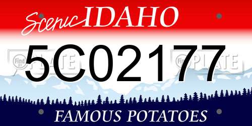 5C02177 Idaho License Plate